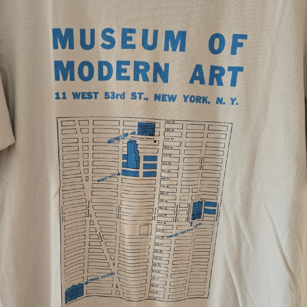 MOMA Beige Crew Neck T-Shirt